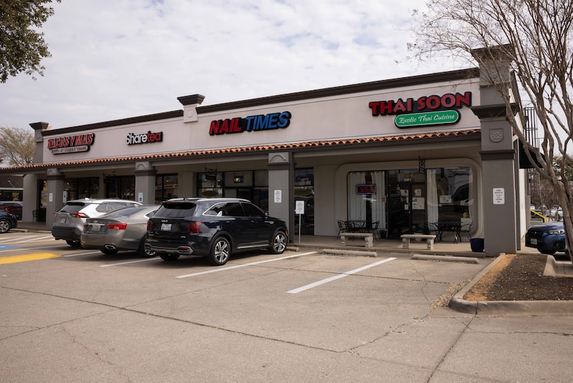 Thai Soon is a corner tenant in a shopping center on Coit Road in Richardson.
