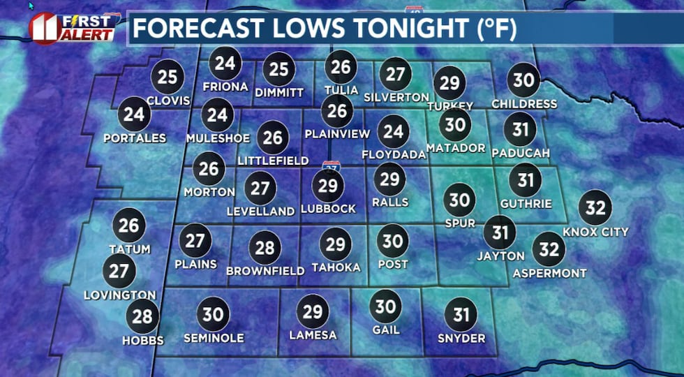 A little colder tonight, otherwise a calm night.