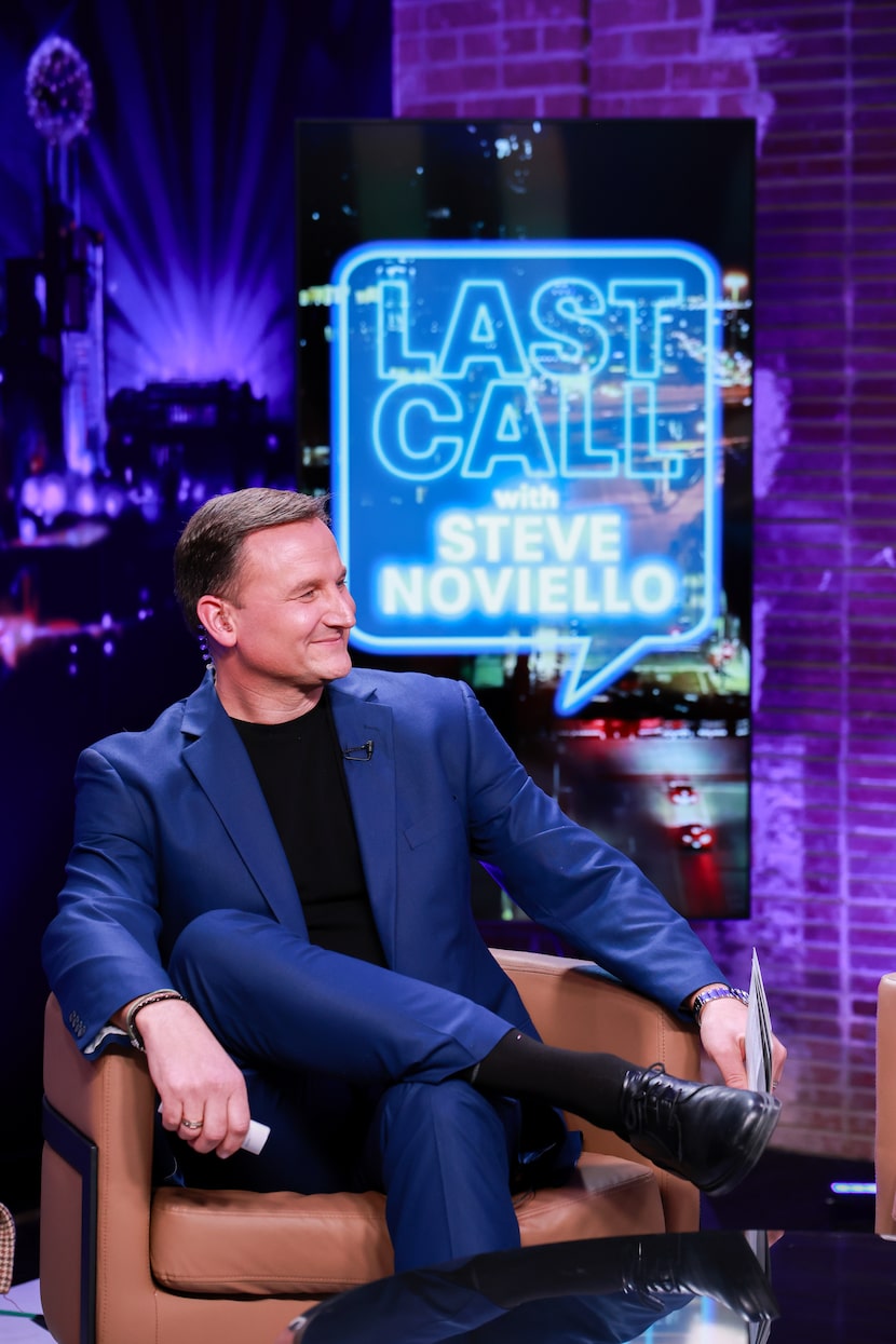 Steve Noviello on "Last Call," his local late-night show on Fox 4 at 11 p.m.