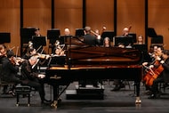 Pianist Anton Nel performs with the Dallas Chamber Symphony, led by music director Richard...