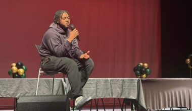Tyler Smith, a three-time Pro Bowler for the Dallas Cowboys, visited his alma mater, North Crowley High School, on Friday to speak at “Mind Over Medals Mental Health Summit” about his NFL journey and mental health awareness.