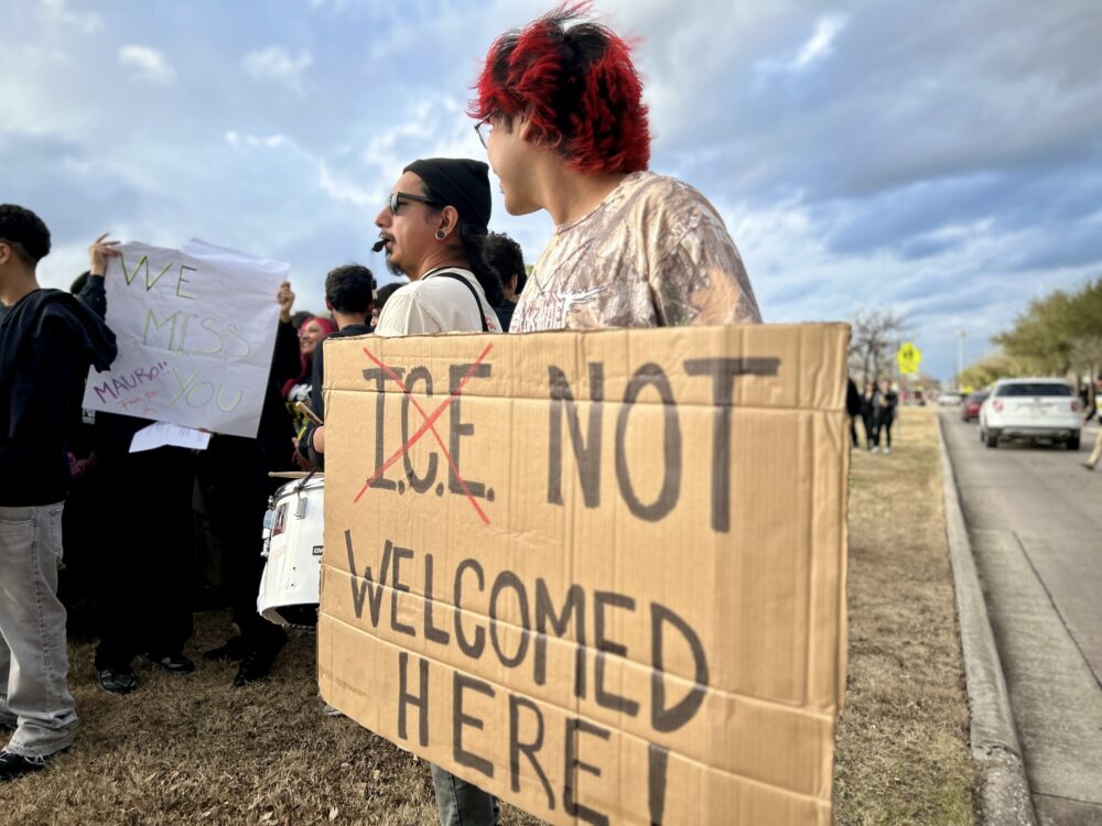 Sam Houston HS ICE Protest