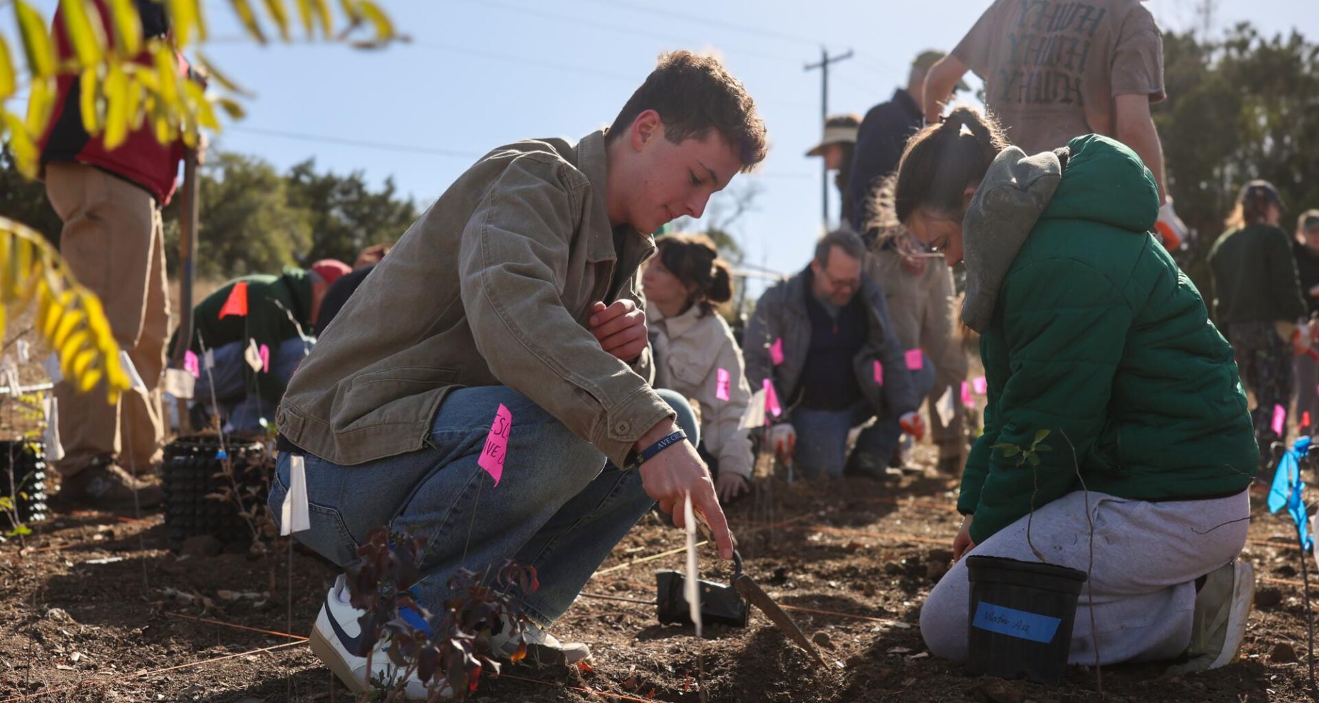 St. Edward’s pioneers environmental conservation method in Central Texas, plants first tiny forest of the area on campus
