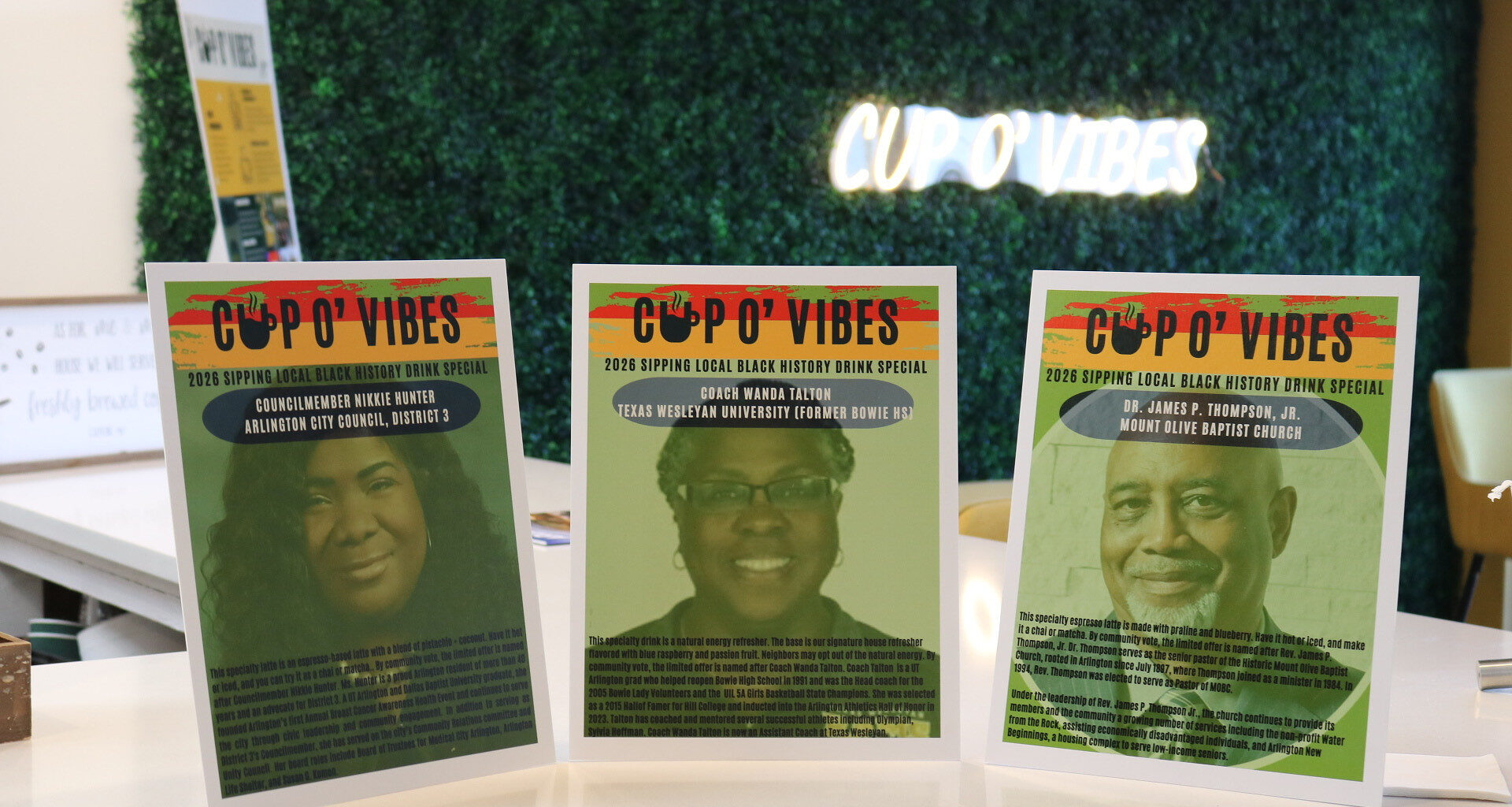 Arlington Coffee shop honors local Black leaders with Sipping Local Black History initiative
