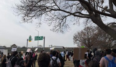 Trinity High School students hold anti-ICE walkout in Euless