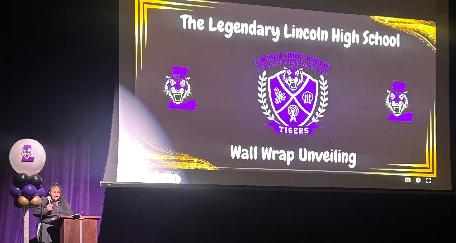 Lincoln High School Unveils Wall Wraps Celebrating Generations of Alumni