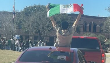 Hundreds of Cy Falls HS Students Walk Out to Protest ICE
