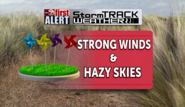 ABC-7 First Alert 45MPH wind gust and dusty conditions expected soon