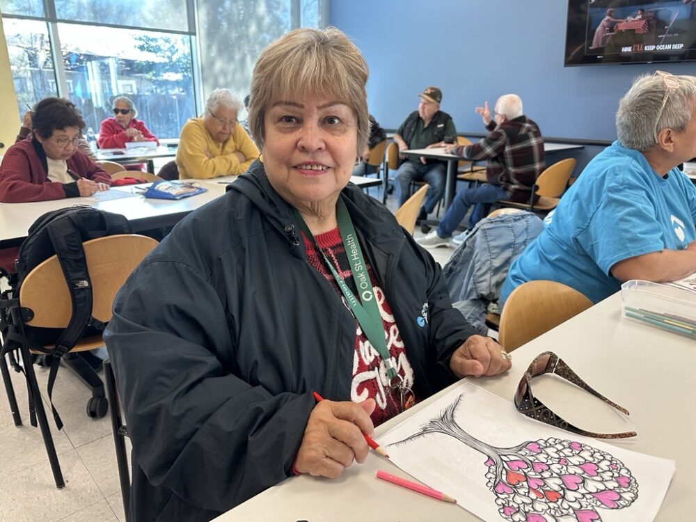 Alicia Vela at a BakerRipley Senior Health and Wellness Center on Feb. 5, 2026.