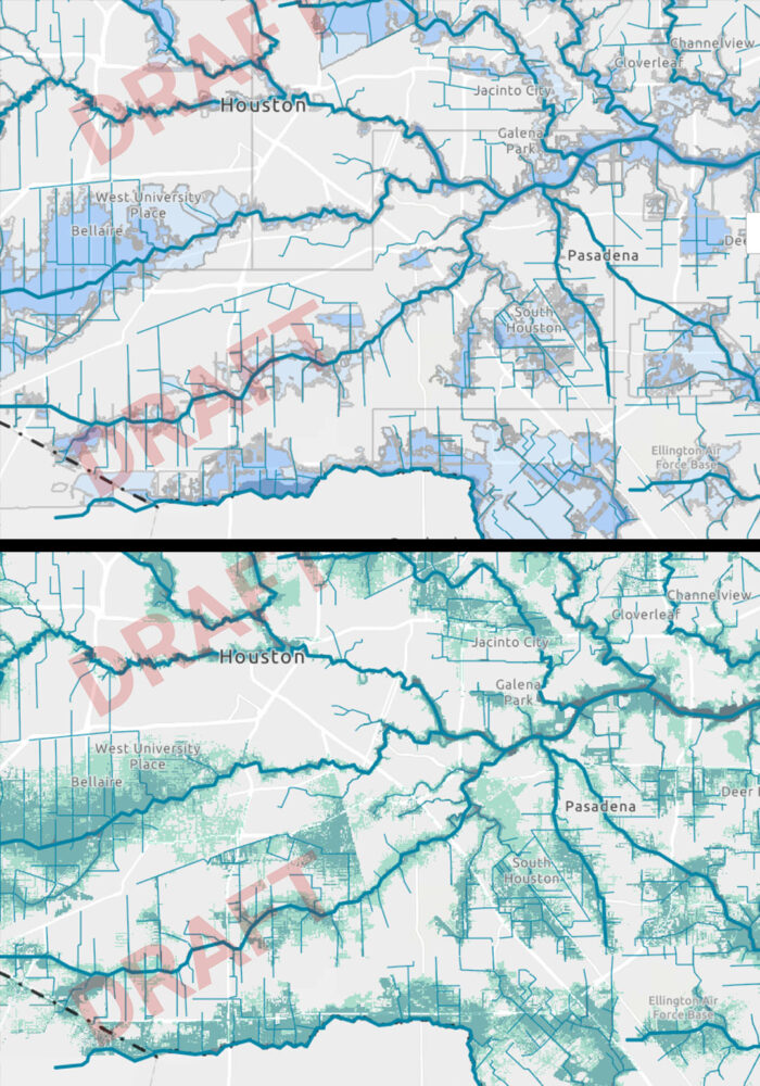 FEMA Proposed Flood Map Southeast Houston
