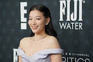Arden Cho arrives at the 31st Annual Critics Choice Awards on Jan. 4, 2026, at The Barker...
