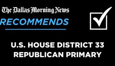 We recommend in the Republican primary for 33rd Congressional District