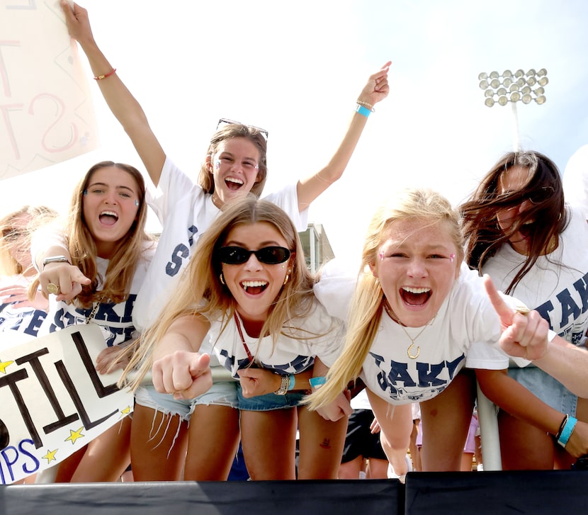 Episcopal School of Dallas fans cheered on their team in a lacrosse game against Highland...