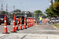 Construction along Parker Road in Plano on Tuesday, Oct. 28, 2025.