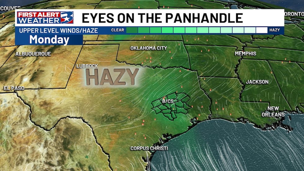 Multiple wildfires responsible, including the panhandle.