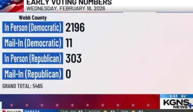 Texas early voting continues with day 2 turnout numbers
