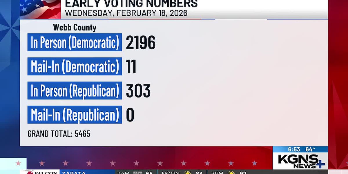Texas early voting continues with day 2 turnout numbers