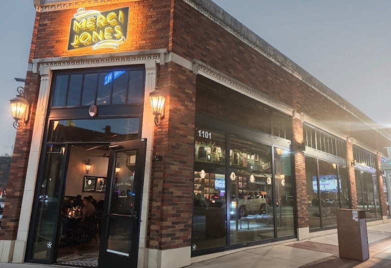 Merci Jones is located at the emerging culinary hotspot around the intersection of Broadway and Jones.