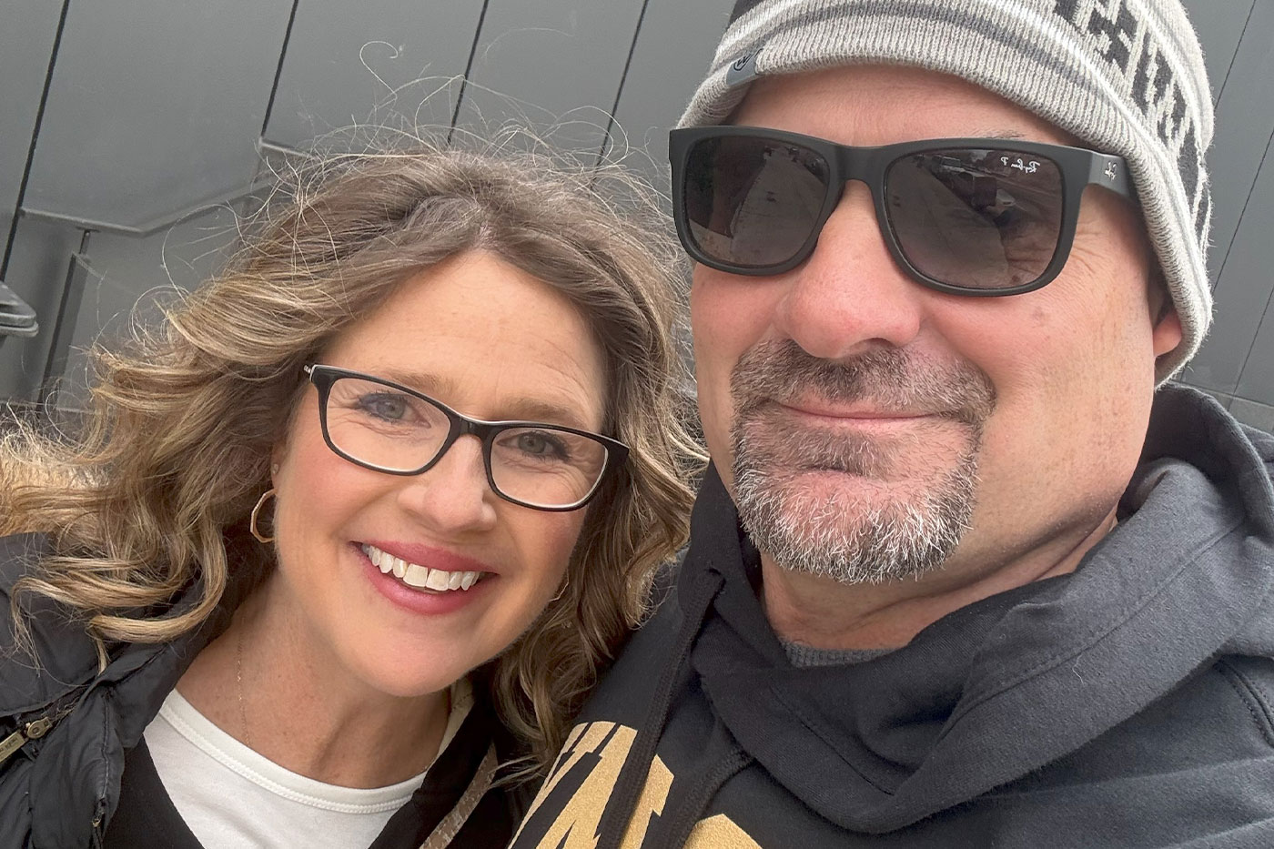 Mindy with husband Danny 