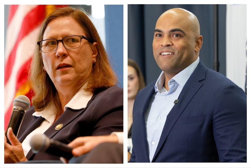 U.S. Rep. Julie Johnson, D-Farmers Branch, and former U.S. Rep. Colin Allred, D-Dallas, are...