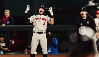 Texas Tech Baseball walked off in 11 by No. 7 Arkansas despite late rally