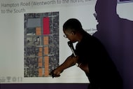 Jalyn Porchay, city of Dallas senior planner of the Department of Planning and Development,...