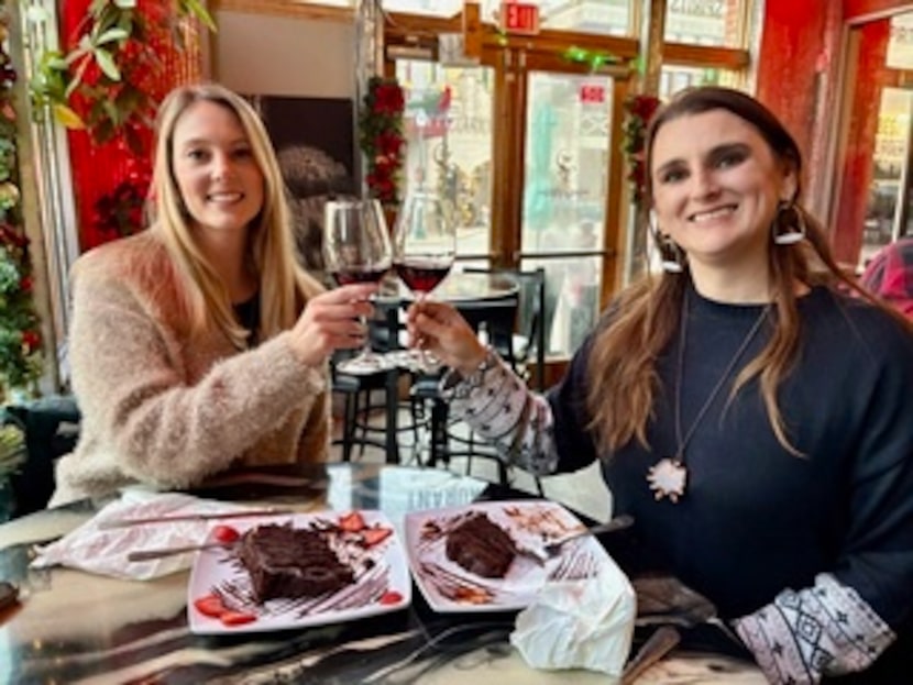 Experience an intimate Valentine s-themed food and wine tour that takes guests on a stroll...