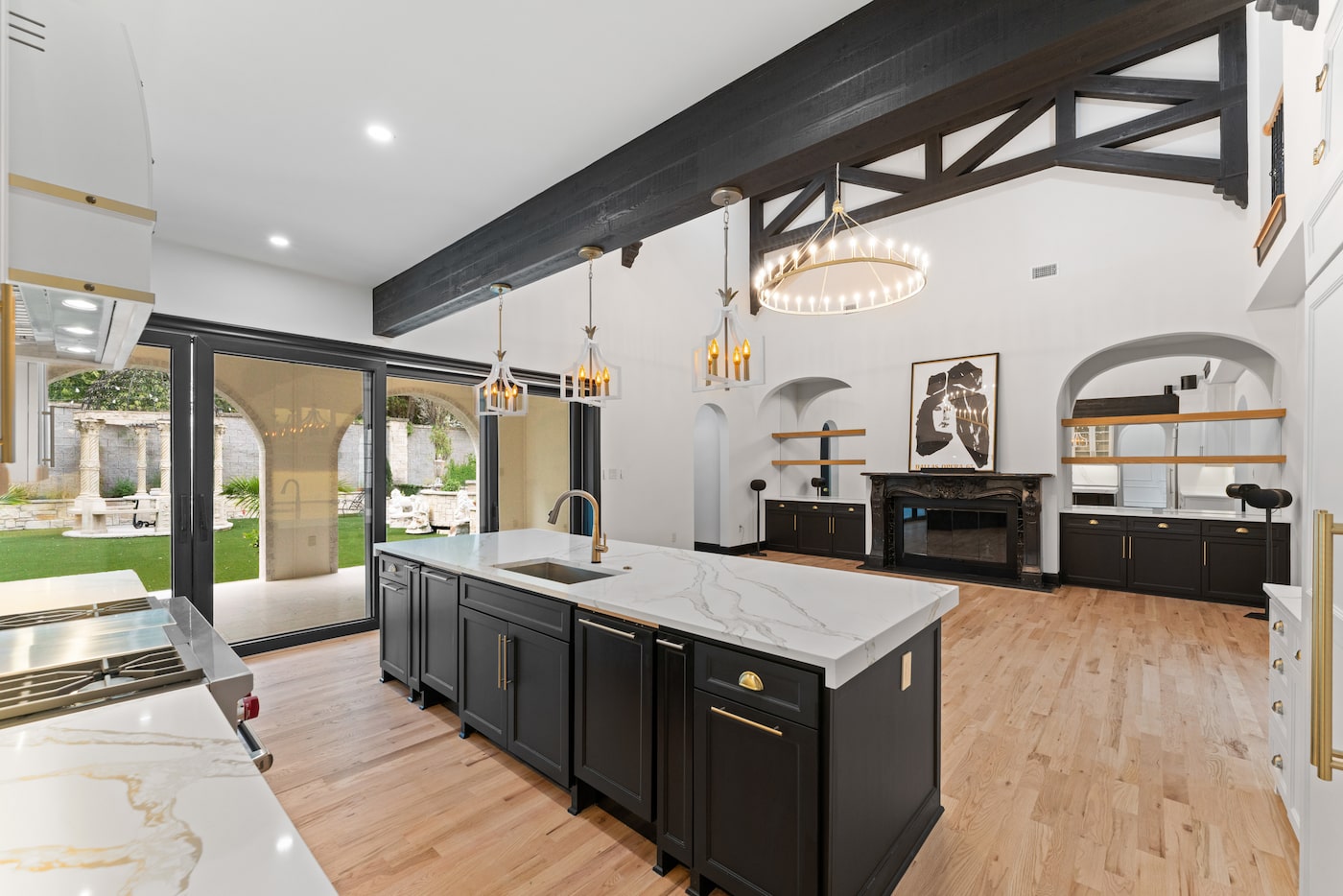 The home includes six bedrooms, four baths and two half baths along with offices, family...