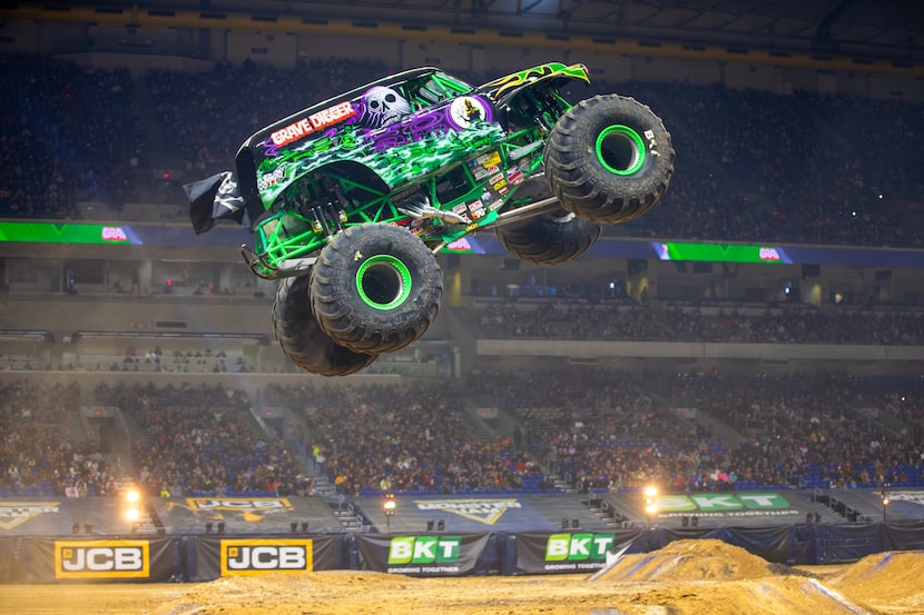 Grave Digger is expected to compete in Monster Jam on Feb. 14 at AT&T Stadium in Arlington.