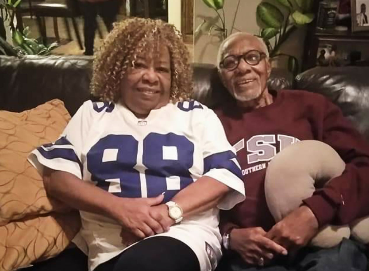 The siblings' mother, Eleanor Stimpson Evans, with her late brother, Willard Stimpson // courtesy Tamara Thomas