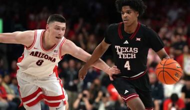 No. 16 Texas Tech rallies to beat No. 1 Arizona 78-75 in OT for Wildcats' second straight loss