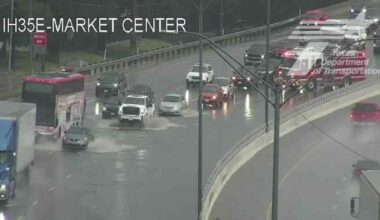 Wrecks on Dallas-Fort Worth roadways close several lanes on rainy Saturday afternoon