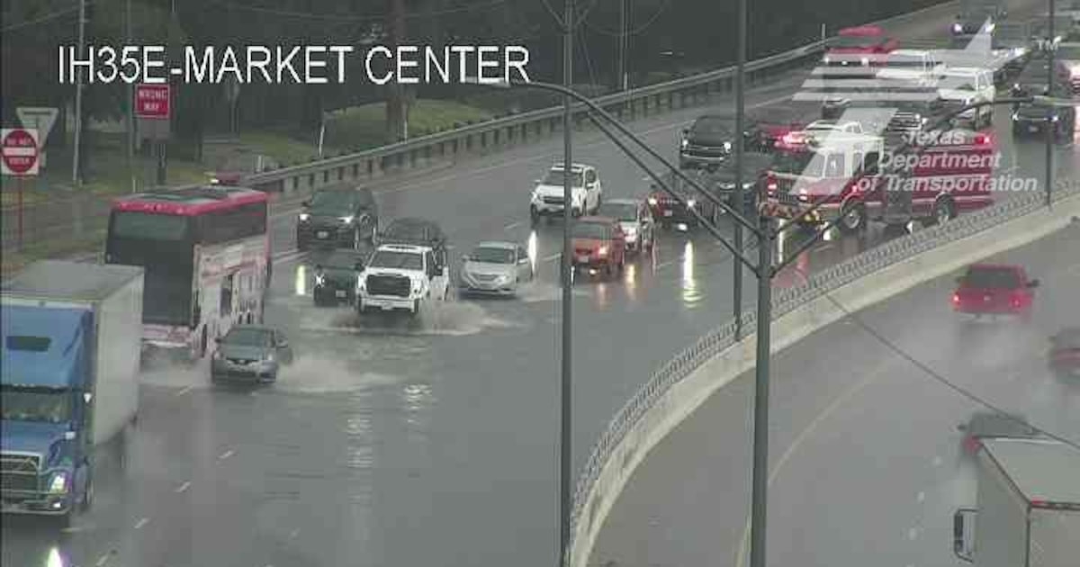 Wrecks on Dallas-Fort Worth roadways close several lanes on rainy Saturday afternoon