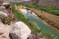 A view of the Rio Grande on the Texas-Mexico border. A 1944 water treaty that requires the...