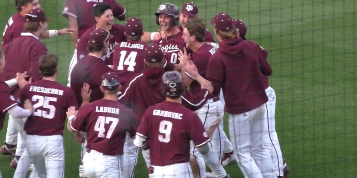 Texas A&M’s Sawyer Farr unlikely hero in second walk-off win over Penn
