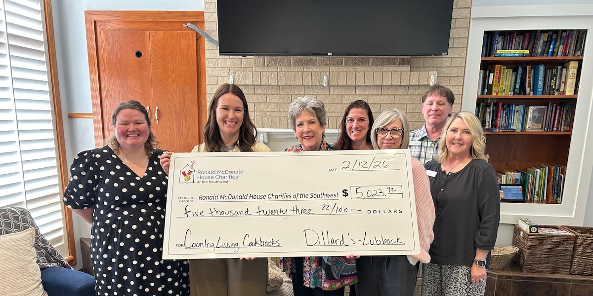 Dillard’s donates over $5,000 to Ronald McDonald House from cookbook sales