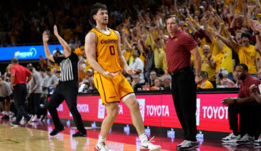 Nate Heise hits go-ahead 3-pointer in No. 6 Iowa State's 70-67 win over No. 2 Houston