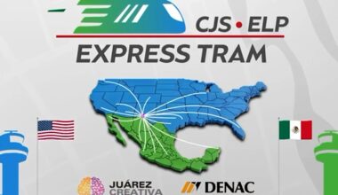 Borderland business leaders propose new binational tram to connect El Paso and Juárez airports