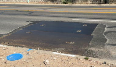Metal sheets covering El Paso Water repairs causing issues for drivers