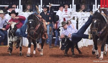 Steer wrestlers Trisyn Kalawaia, Bridger Anderson split Fort Worth Stock Show & Rodeo win