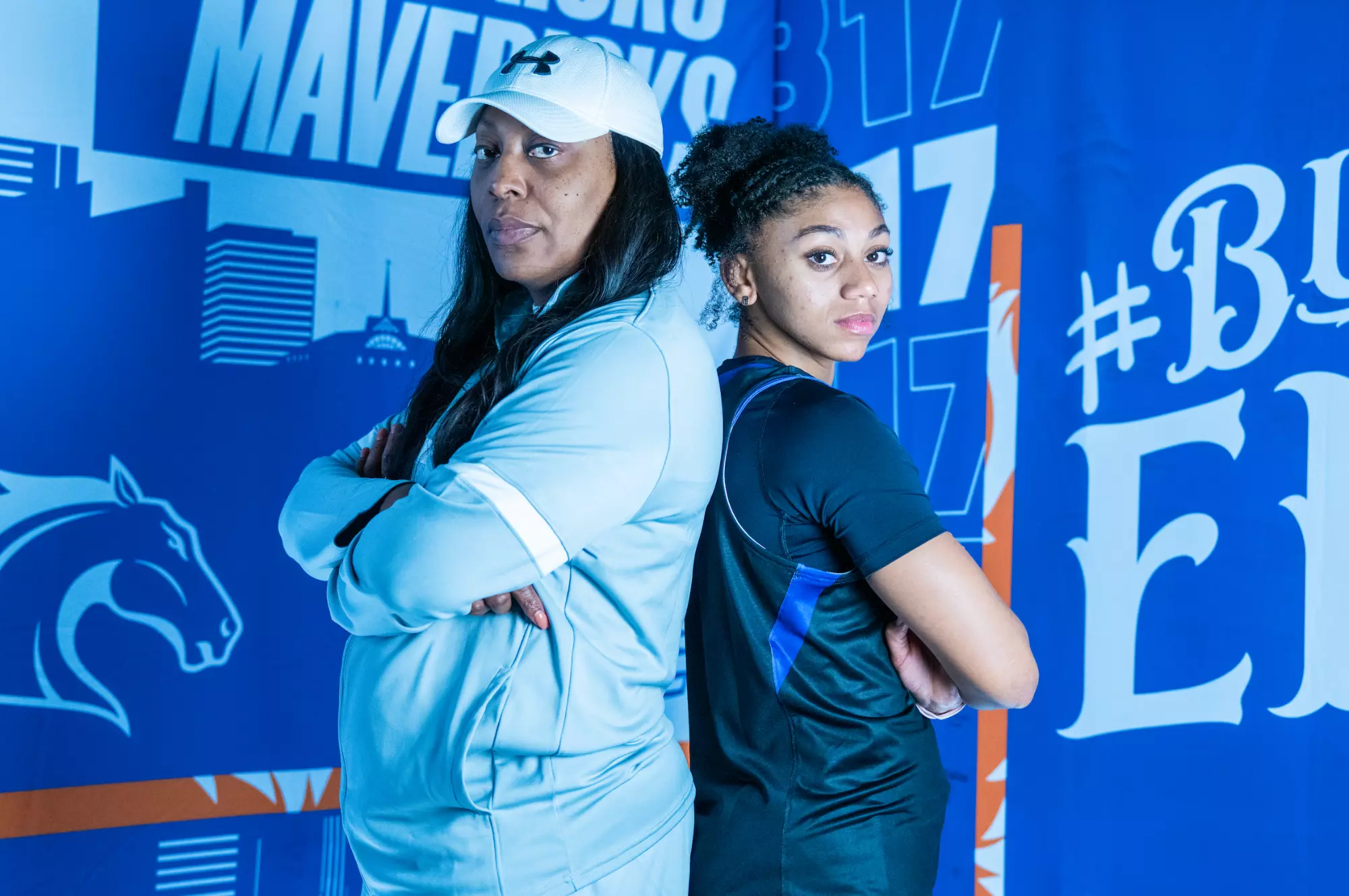 wbb signee amaya williams and coach wright 