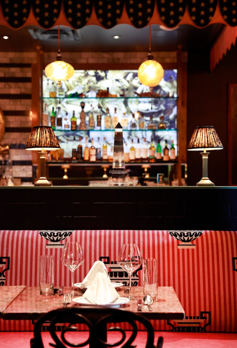 The pink banquettes got pinker at The Charles.