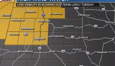 Strong winds Tuesday into Wednesday