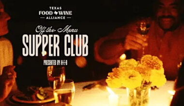 Texas Food & Wine Alliance ‘Off The Menu’ Supper Club at Murray’s Tavern