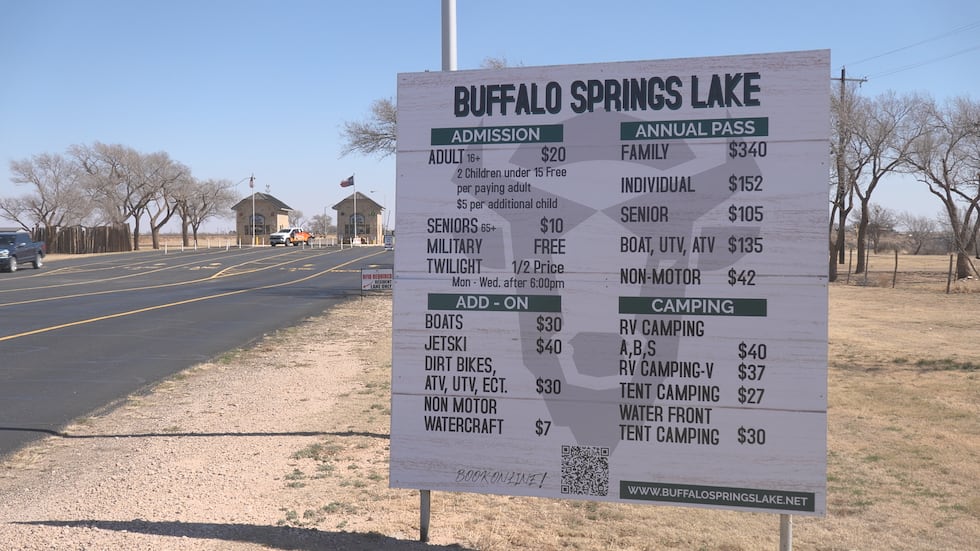 2026 Buffalo Springs Lake gate fees