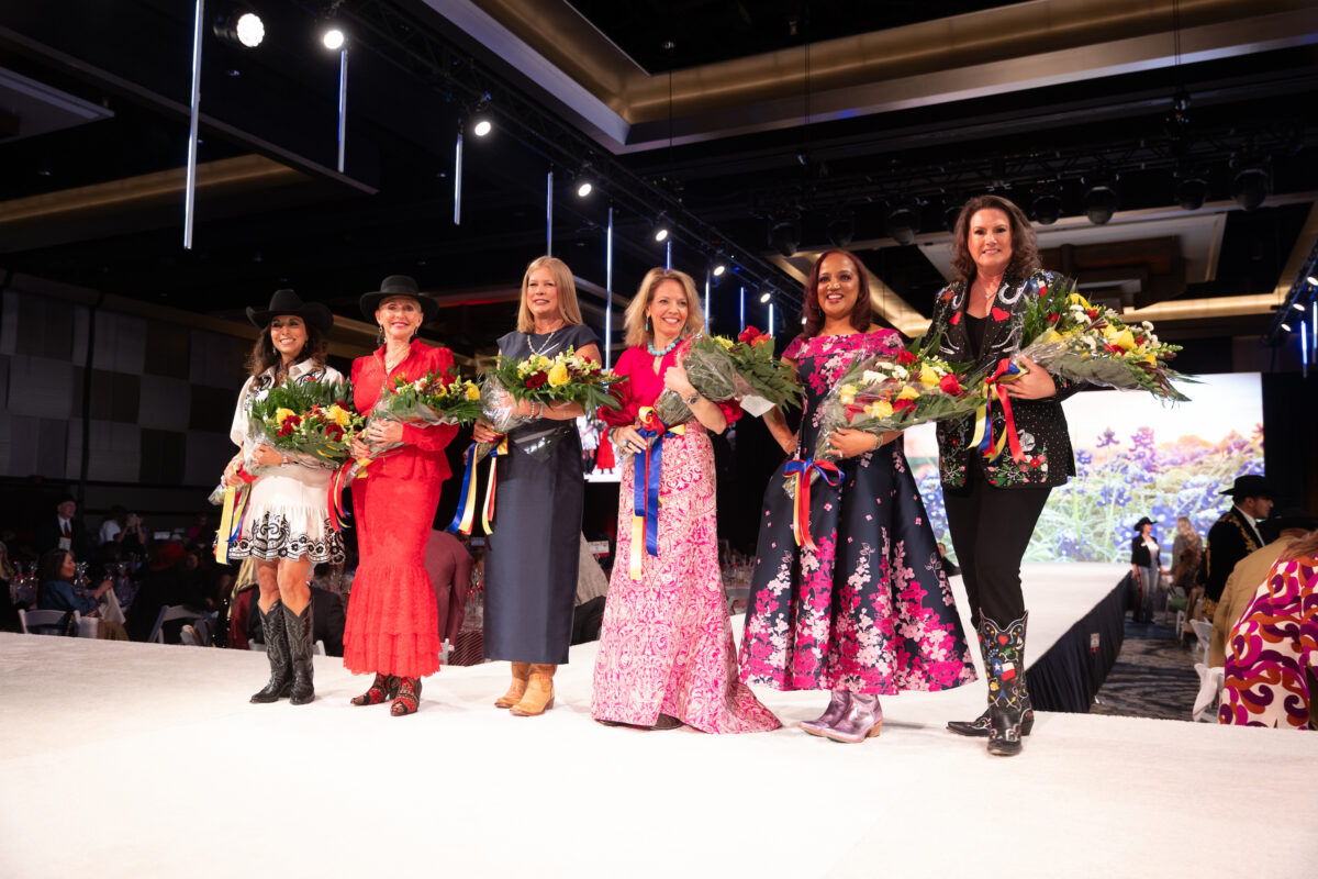 Honorees Tammy Barrier, Beth Cardono, Jennifer Lowery, Julie Sacco, Wendy Lewis Armstrong, Lisa Blackwood at the Houston Livestock Show and Rodeo Trailblazers Awards Luncheon (Photo by Daniel Ortiz)