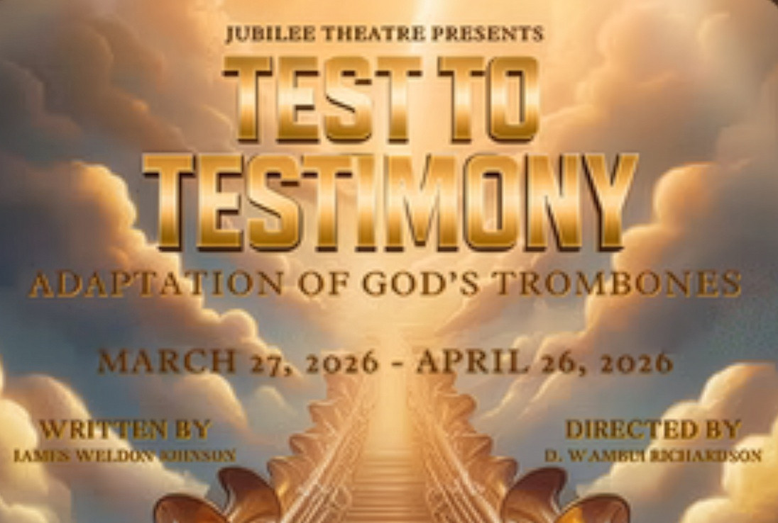 Jubilee Theatre to Present Adapted Musical, ‘Test to Testimony’