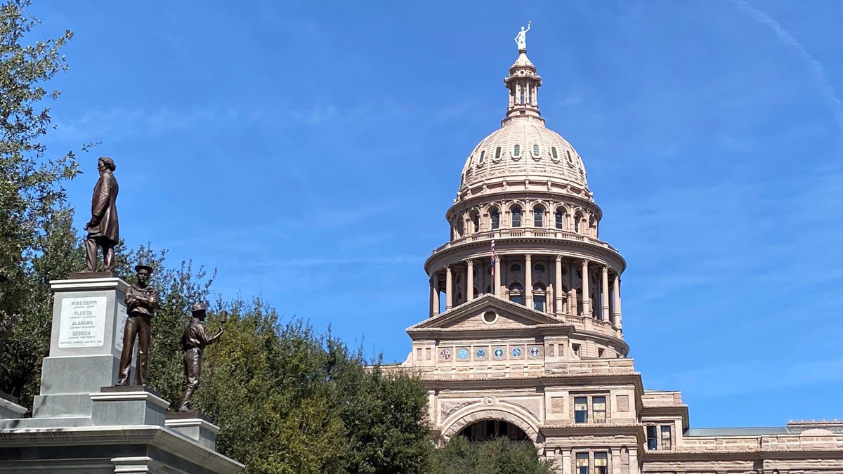 Texas state capitol building in Austin, where a congressional redistricting war is brewing.