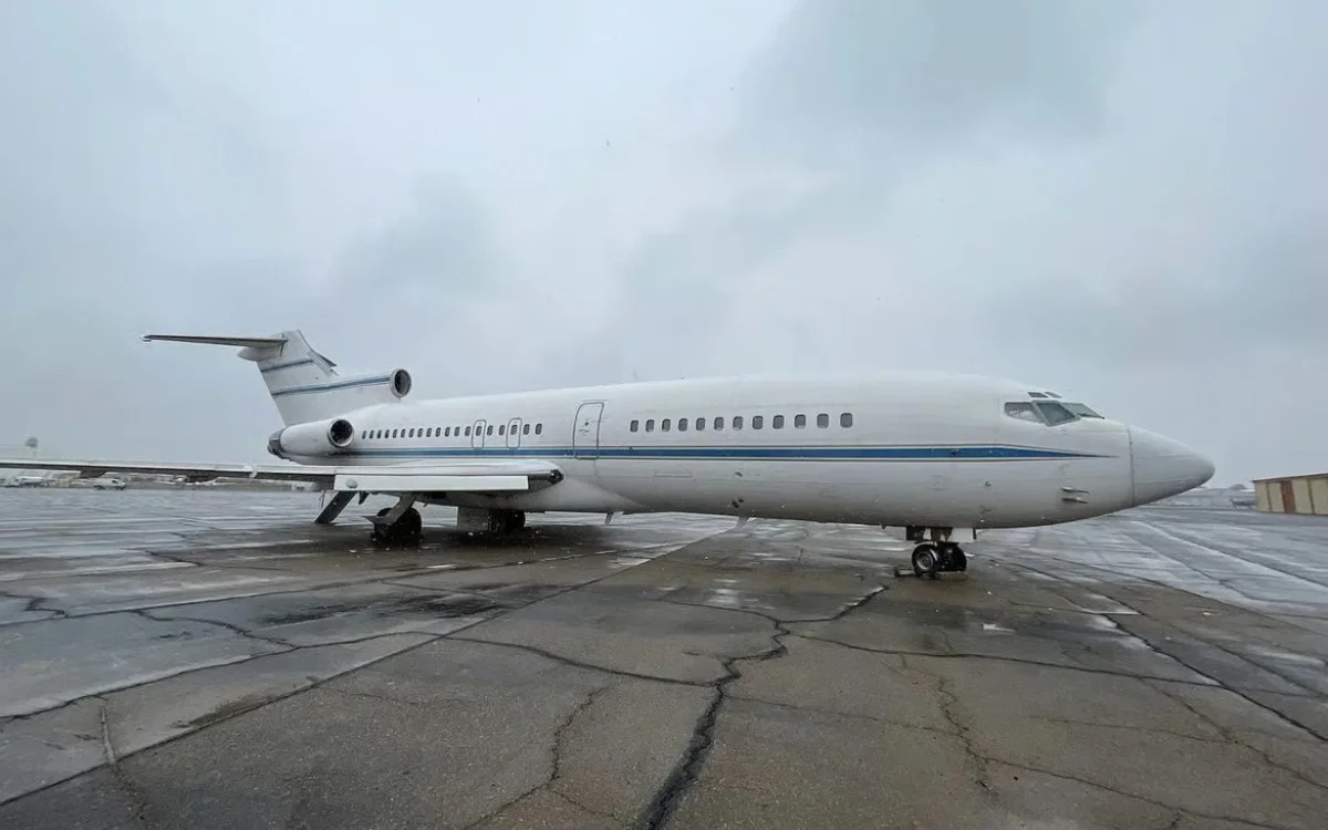 This Con Air Boeing 727 was just sold for peanuts after being rescued from an abandoned field at El Paso Airport in Texas, where it had