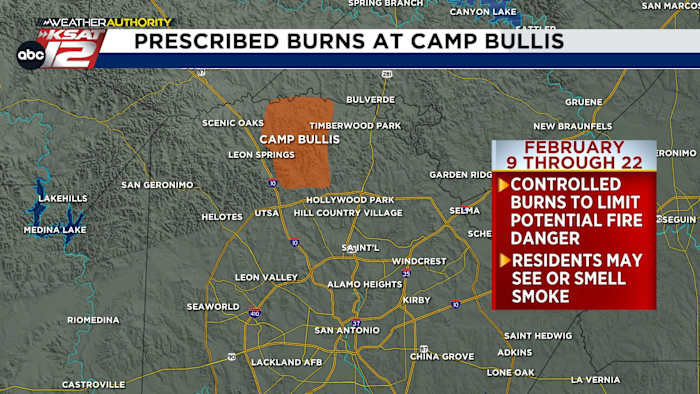 Seeing or smelling smoke in San Antonio? Prescribed burns are underway at Camp Bullis